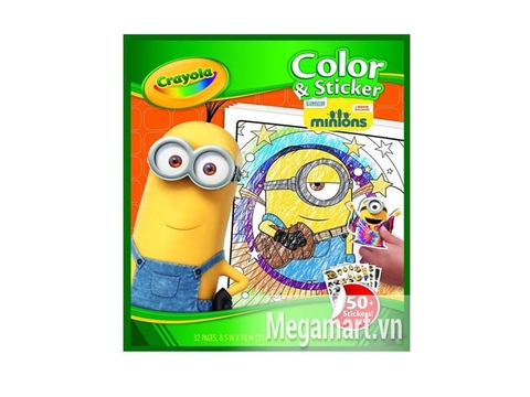 Hình ảnh bên ngoài của Crayola Bộ giấy tô màu và hình dán Minions