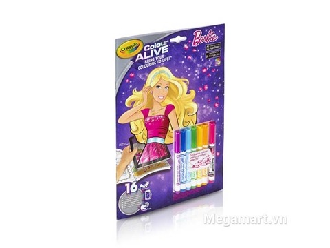 Đồ chơi Crayola Bộ tô màu thần kỳ Barbie giúp bé phát triển trí tưởng tượng 