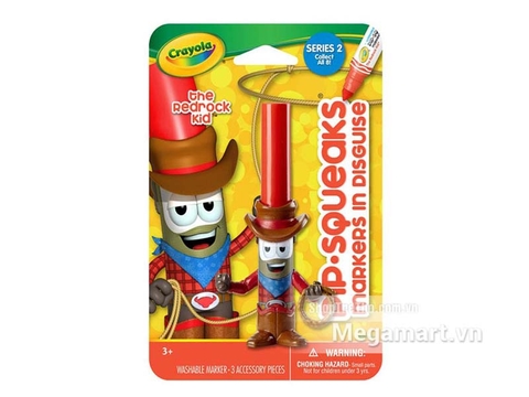 Vỏ hộp bút Crayola Bút lông hình nhân vật - Cao bồi Red Rock