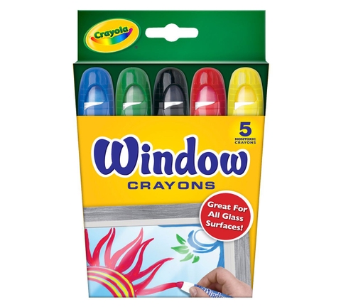 Thiết kế ấn tượng của Crayola Bút sáp 5 màu viết được lên bề mặt kính