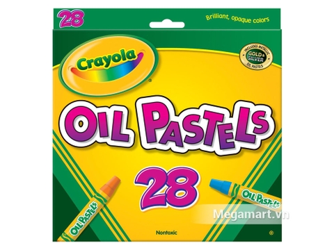 Hộp đựng Crayola Bút sáp dầu 28 màu