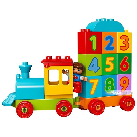 Các mô hình ấn tượng trong bộ Lego Duplo 10847 - Tàu lửa số học
