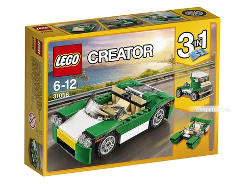 Hình ảnh vỏ hộp bộ Lego Creator 31056 - Xe mui trần xanh lá