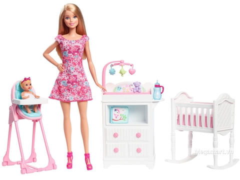 Barbie Bộ búp bê trông nhà trẻ - Hình ảnh chi tiết của bộ sản phẩm