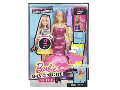 Barbie búp bê thời trang dạo phố có khả năng thay đổi trang phục 2 trong 1