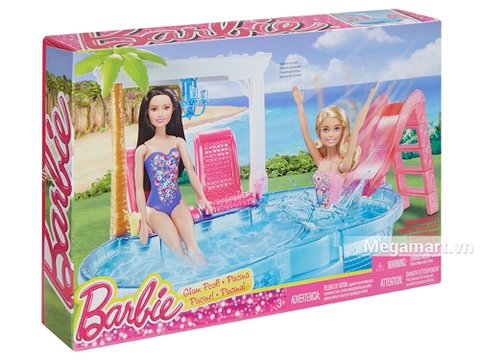 Barbie Hồ bơi của glam - Cách đóng gói, sản phẩm không kèm barbie