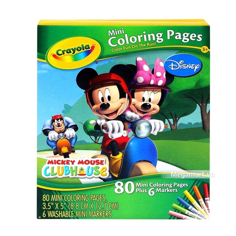 Hình ảnh vỏ hộp bộ Crayola Bộ bút giấy tô màu hình nhân vật (3 trong 4 hình)