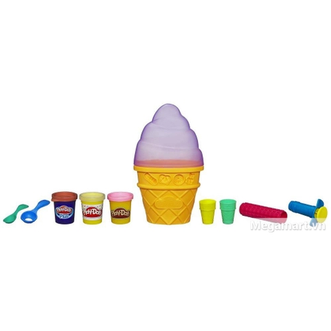 Play-Doh A2743 - Máy làm kem - Các dụng cụ có trong bộ đất nặn