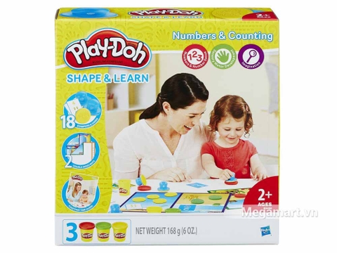Play-Doh B3406 - Khuôn chữ số vui nhộn - Hình ảnh vỏ hộp