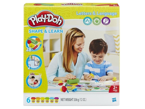 Play-Doh B3407 - Khuôn chữ cái cơ bản - Hình ảnh vỏ hộp