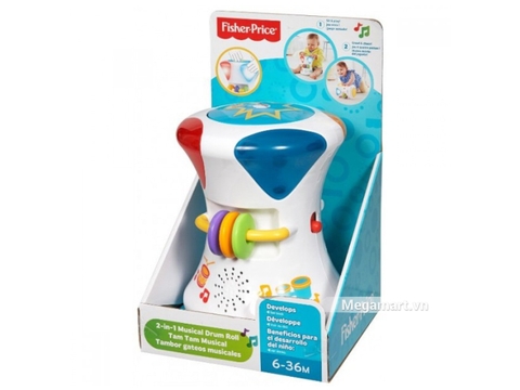 Hình ảnh thực tế của sản phẩm Fisher Price Trống âm nhạc tập bò