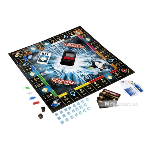 Các mô hình ấn tượng trong bộ Hasbro Gaming Cờ tỷ phú ngân hàng điện tử cao cấp