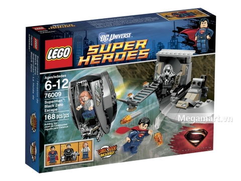 Hình ảnh vỏ hộp bộ Lego Super Heroes 76009 - Cuộc tẩu thoát của Black Zero