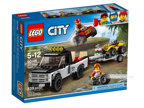 Hình ảnh vỏ hộp bộ Lego City 60148 - Đội đua xe địa hình