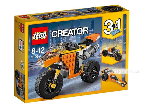Vỏ hộp Lego Creator 31059 - Xe mô tô đường phố