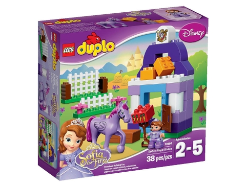 Hình ảnh vỏ hộp bộ Lego Duplo 10594 - Chuồng Ngựa Hoàng Gia Của Sofia