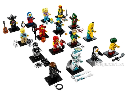 Các mô hình có trong Lego Minifigures 71013 - Nhân vật Lego số 16