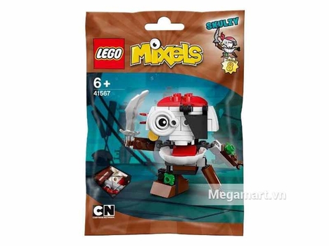 Hình ảnh vỏ hộp bộ Lego Mixels 41567 - Cướp biển móc túi Skulzy