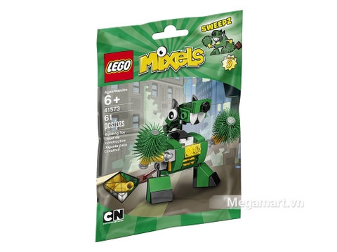 Vỏ ngoài sản phẩm Lego Mixels 41573 - Hải ly lau dọn Sweepz