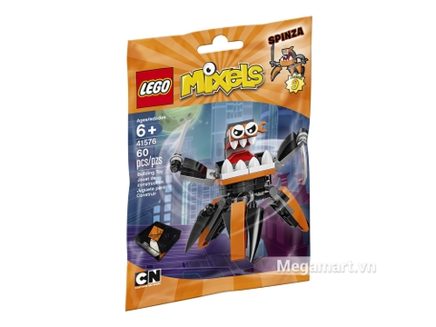 Vỏ hộp sản phẩm Lego Mixels 41576 - Ninja vui tính Spinza