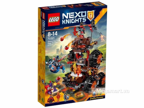 Hình ảnh vỏ hộp bộ Lego Nexo Knights 70321 - Cỗ máy hủy diệt của quỷ nham thạch
