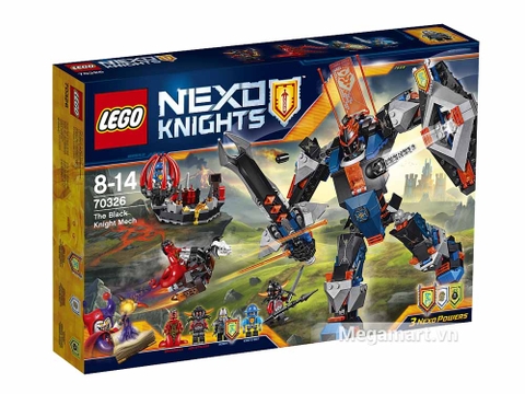 Hình ảnh vỏ hộp bộ Lego Nexo Knights 70326 - Hiệp sĩ Đen