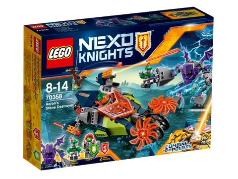 Hình ảnh vỏ hộp bộ Lego Nexo Knights 70358 - Cỗ máy đá của Aaron
