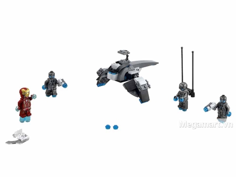 Các chi tiết có trong Lego Super Heroes 76029 - Iron Man Đối Đầu Ultron