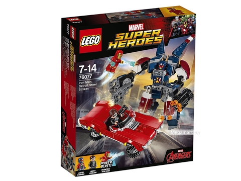 Hình ảnh vỏ ngoài của sản phẩm Lego Super Heroes 76077 - Iron Man Detroit Steel trỗi dậy
