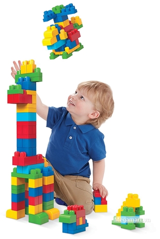 Các mô hình ấn tượng trong bộ Mega Bloks Xếp khối cơ bản túi lớn (80 mảnh)