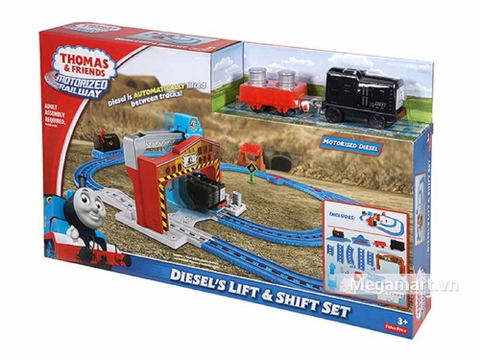 Hình ảnh vỏ hộp bộ Thomas and Friends Bộ đường ray Nâng và cất hàng