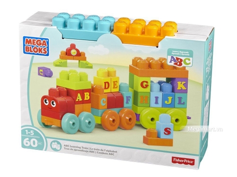 Mega Bloks Xếp khối chữ cái xe lửa -Hình ảnh vỏ ngoài