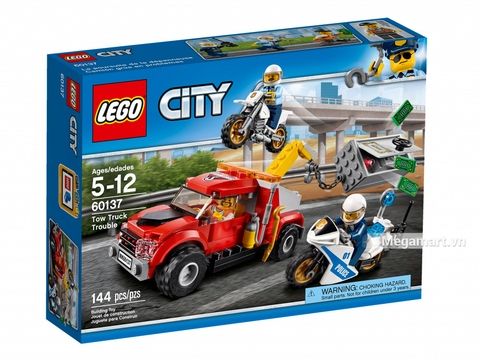 Hình ảnh vỏ hộp bộ Lego City 60137 - Xe cướp két sắt