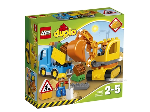 Vào vai chú công nhân xây dựng với Lego Duplo 10812 - Xe máy xúc  -1