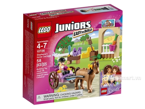 Hình ảnh vỏ hộp bộ Lego Juniors 10726 - Cỗ xe ngựa của Stephanie