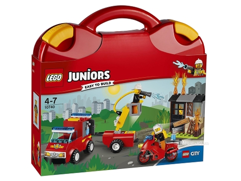 Hình ảnh vỏ hộp bộ Lego Juniors 10740 - Vali tuần tra cứu hỏa