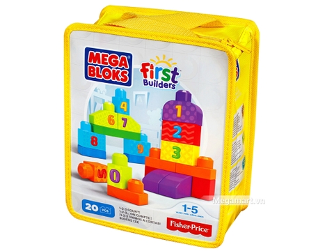 Hình ảnh vỏ hộp bộ Mega Bloks Xếp khối số đếm