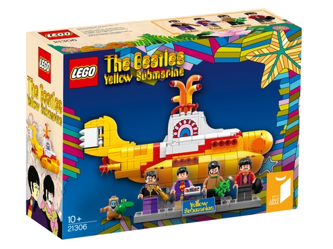 Vỏ hộp sản phẩm Lego Ideas 21306 - Tàu ngầm màu vàng của Beatles