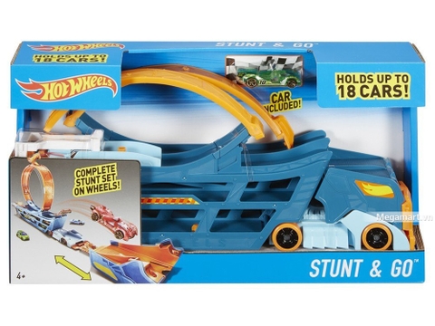 Hình ảnh vỏ hộp bộ Hot Wheels Bộ xe tải nhào lộn
