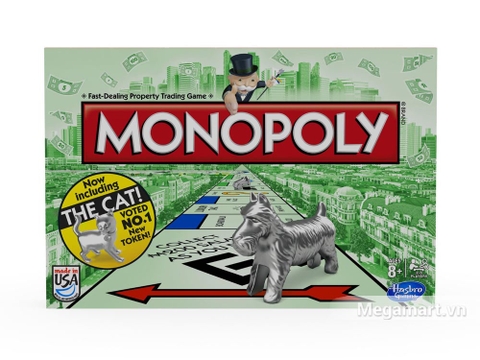 Hình ảnh vỏ hộp bộ Hasbro Gaming Cờ tỷ phú Monopoly Cơ Bản