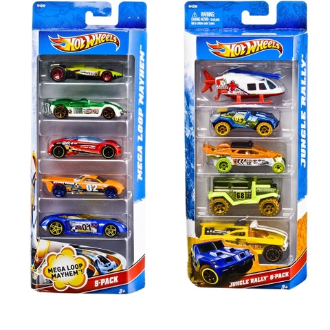 Thiết kế hộp đựng Hot Wheels Bộ 5 siêu xe