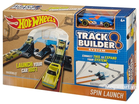 Vỏ hộp sản phẩm Hot Wheels Bộ phụ kiện đường đua - Vòng xoáy khởi động