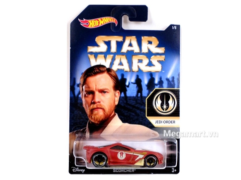 Hình ảnh Hot Wheels Star Wars Scorcher nhìn từ bên ngoài vỏ