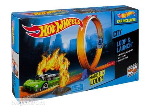 Hộp đựng Hot Wheels Vòng tròn nhào lộn