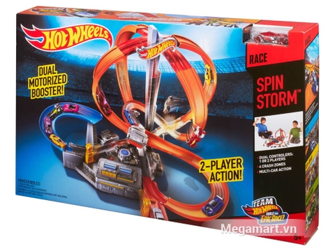 Hình ảnh vỏ hộp bộ Hot Wheels Vòng xoắn thần tốc