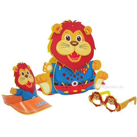 Kibu Lồng đèn sáng tạo đa năng (Động vật) - sư tử siêu nhân