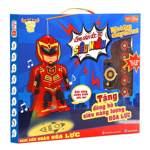 Kibu Lồng đèn ước mơ siêu nhân - Hình ảnh vỏ hộp sản phẩm