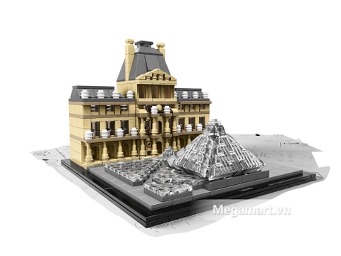 Mô hình Lego Architecture 21024 - Viện bảo tàng Louvre