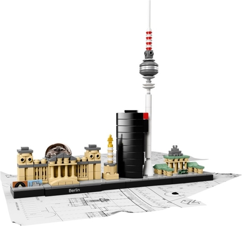 Bộ xếp hình Lego Architecture 21027 - Thành phố Berlin mô phỏng trọn vẹn và tinh tế các địa danh nổi tiếng trong thành phố năng động Berlin