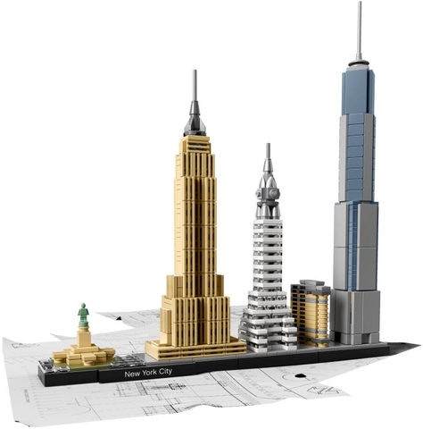 Bộ xếp hình Lego Architecture 21028 - Thành phố New York với các tòa nhà độc đáo